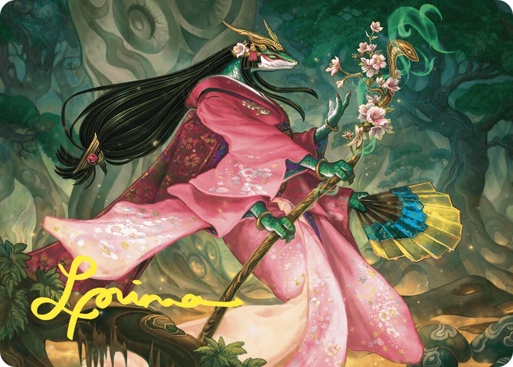 Sakiko, Mother of Summer Art Card (Gold-Stamped Signature) [Commander Masters Art Series] | Silver Goblin