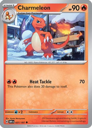 Charmeleon (27) - SV03 Obsidian Flames