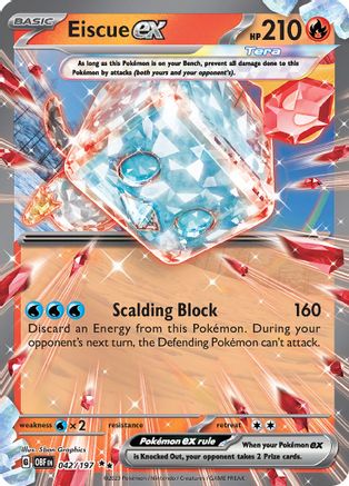 Eiscue ex (42) Holofoil - SV03 Obsidian Flames