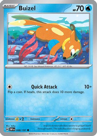 Buizel (48) - Obsidian Flames