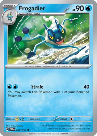 Frogadier (057/197) [Scarlet & Violet: Obsidian Flames] | Silver Goblin