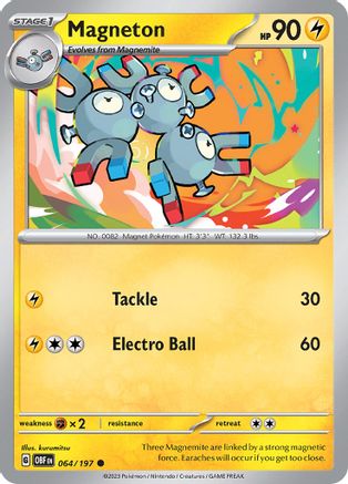 Magneton (064/197) [Scarlet & Violet: Obsidian Flames] | Silver Goblin