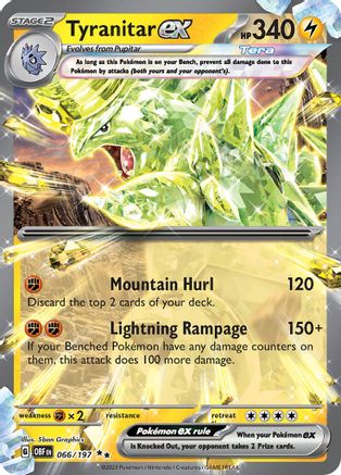 Tyranitar ex (66) Holofoil - Obsidian Flames