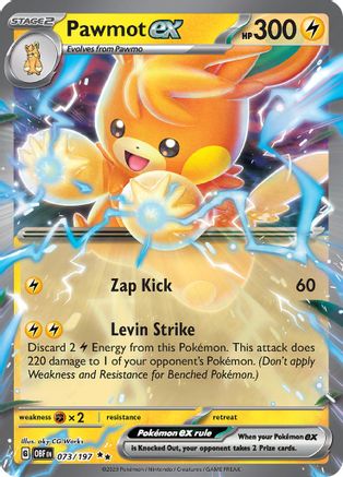 Pawmot ex (73) Holofoil - SV03 Obsidian Flames