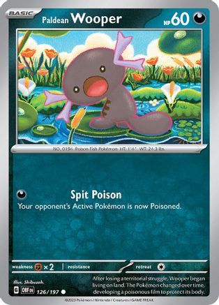 Paldean Wooper - 126/197 (126) - SV03 Obsidian Flames