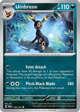 Umbreon (130) - SV03 Obsidian Flames