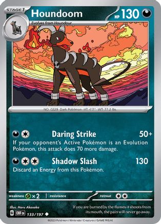 Houndoom (133/197) [Scarlet & Violet: Obsidian Flames] | Silver Goblin