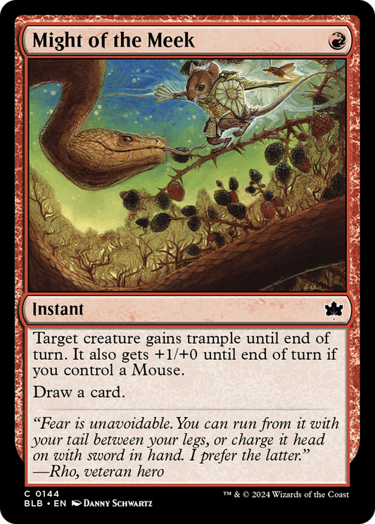 Might of the Meek (144) Foil - Bloomburrow