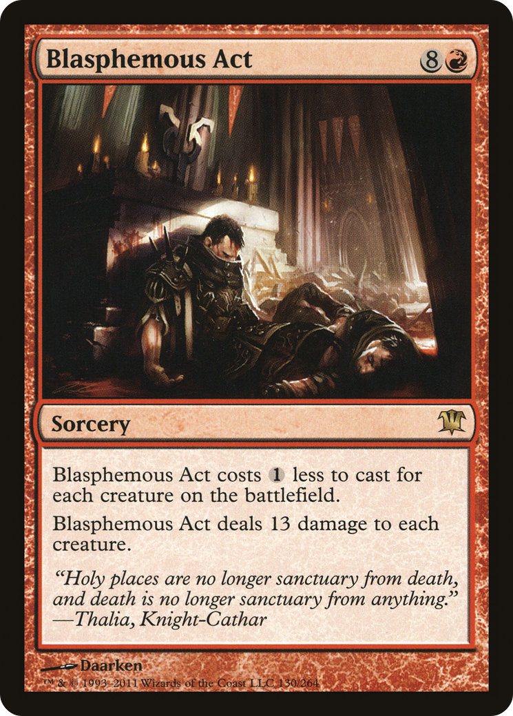 Blasphemous Act (130) Foil - Innistrad