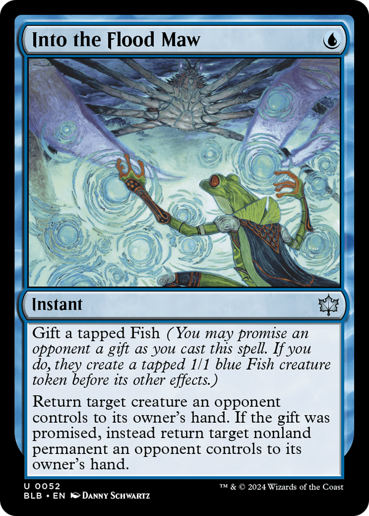 Into the Flood Maw (052) Foil - Bloomburrow