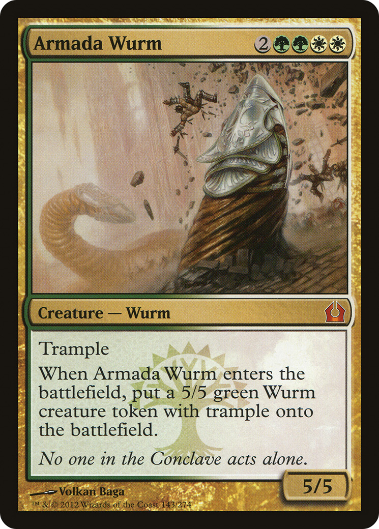 Armada Wurm (143) Foil - Return to Ravnica