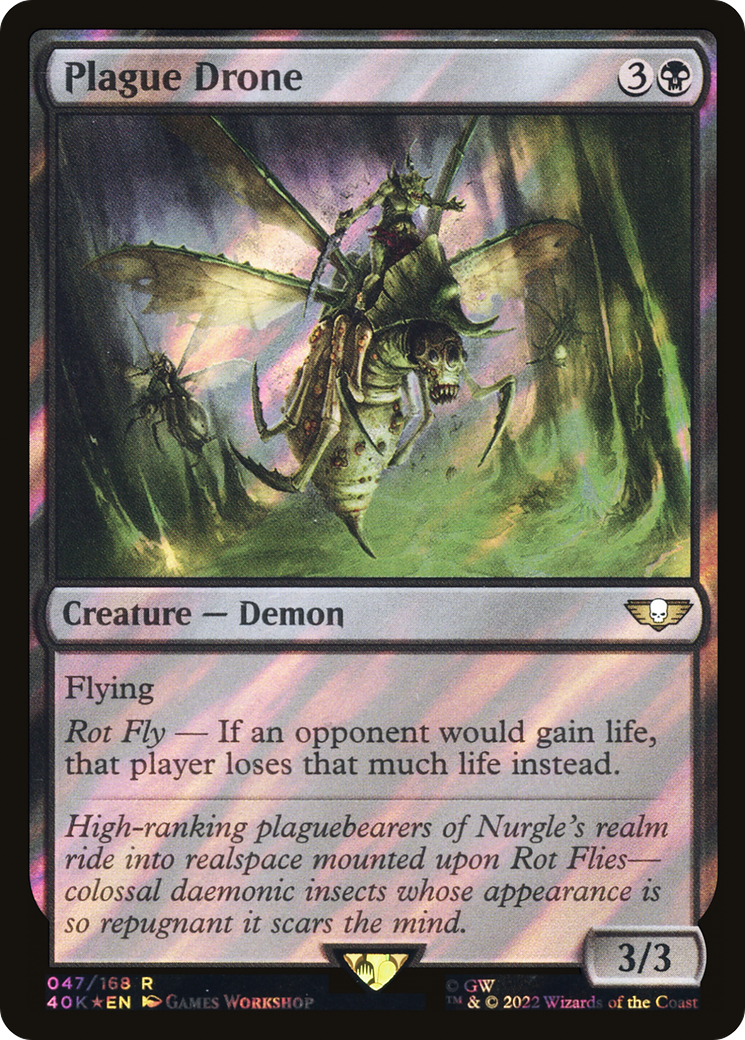 Plague Drone (047) Surge Foil - Warhammer 40,000 Commander