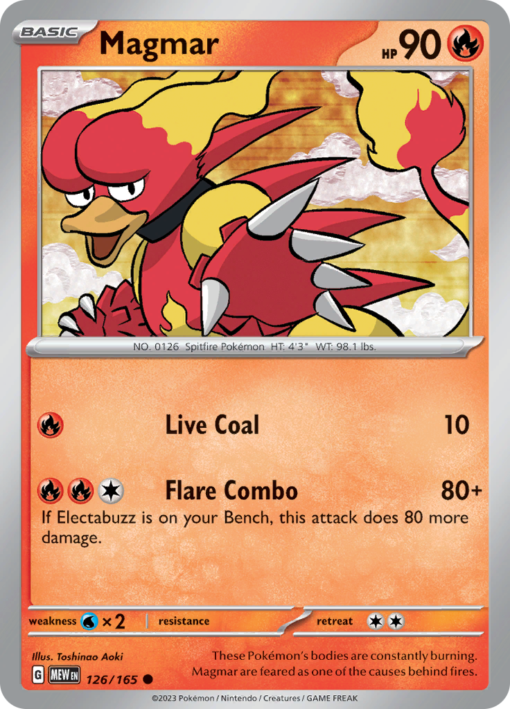 Magmar (126/165) [Scarlet & Violet: 151] | Silver Goblin