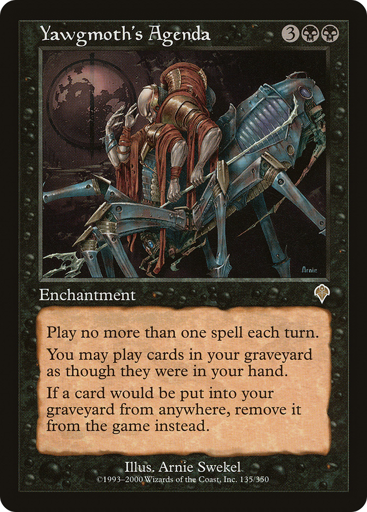 Yawgmoth's Agenda [Invasion] Foil