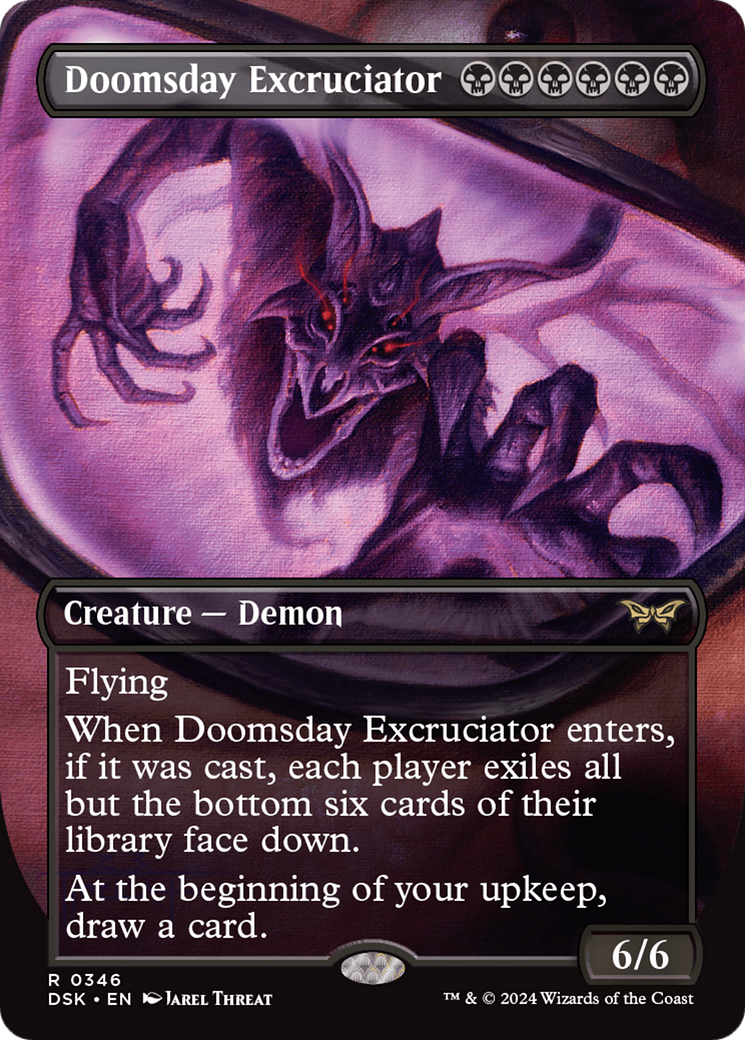 Doomsday Excruciator (Borderless) [Duskmourn: House of Horror] | Silver Goblin