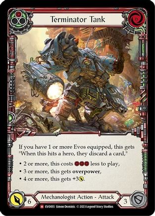 Terminator Tank (EVO055) Rainbow Foil - Bright Lights