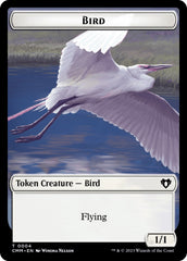 Bird // Phyrexian Myr Double-Sided Token [Commander Masters Tokens] | Silver Goblin