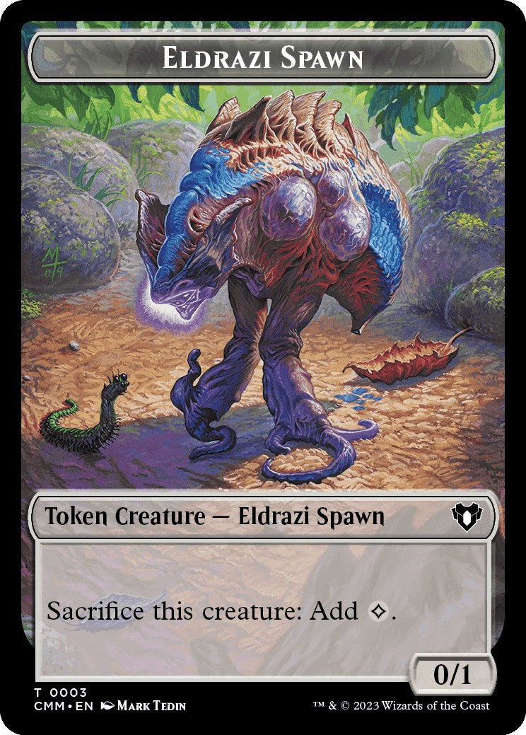 Eldrazi Spawn // Elf Druid Double-Sided Token [Commander Masters Tokens] | Silver Goblin