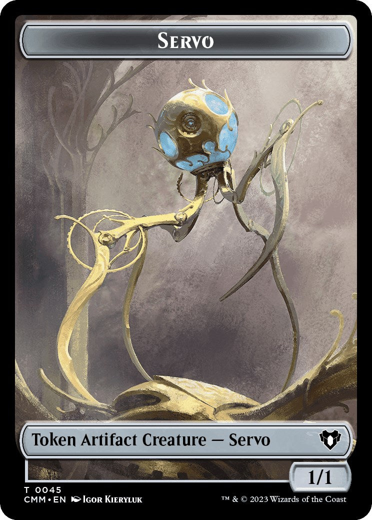 Servo // Assassin Double-Sided Token [Commander Masters Tokens] | Silver Goblin