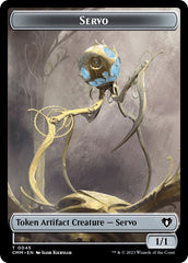 Servo // Knight Double-Sided Token [Commander Masters Tokens] | Silver Goblin