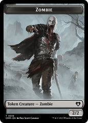 Zombie (0019) // Cat (0005) Double-Sided Token [Commander Masters Tokens] | Silver Goblin