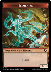 Elemental (0024) // Emblem - Teferi, Temporal Archmage Double-Sided Token [Commander Masters Tokens] | Silver Goblin