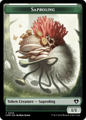 Saproling // Phyrexian Germ Double-Sided Token [Commander Masters Tokens] | Silver Goblin