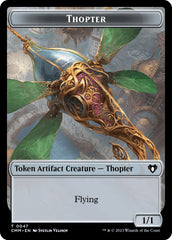 Thopter // Emblem - Daretti, Scrap Savant Double-Sided Token [Commander Masters Tokens] | Silver Goblin
