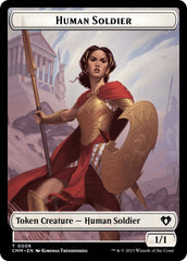 Human Soldier // Phyrexian Myr Double-Sided Token [Commander Masters Tokens] | Silver Goblin