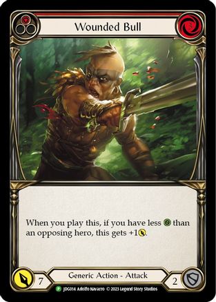 Wounded Bull (Red) (JDG014) Cold Foil - FaB Promos