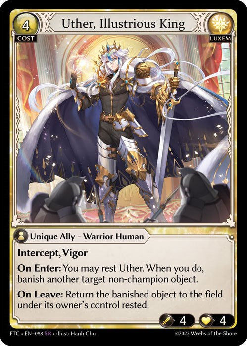 Uther, Illustrious King (088) [Fractured Crown] Foil