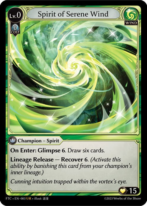 Spirit of Serene Wind (003) [Fractured Crown] Foil