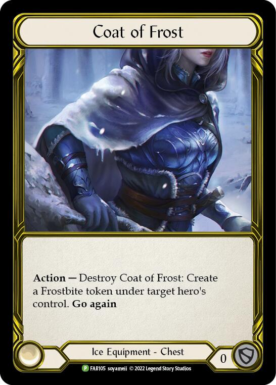 Coat of Frost (Golden) [FAB105] (Promo)  Cold Foil | Silver Goblin