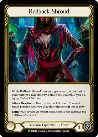Redback Shroud (Golden) (FAB123) Cold Foil - FaB Promos