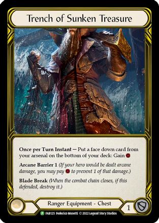 Trench of Sunken Treasure (Golden) (FAB125) Cold Foil - FaB Promos
