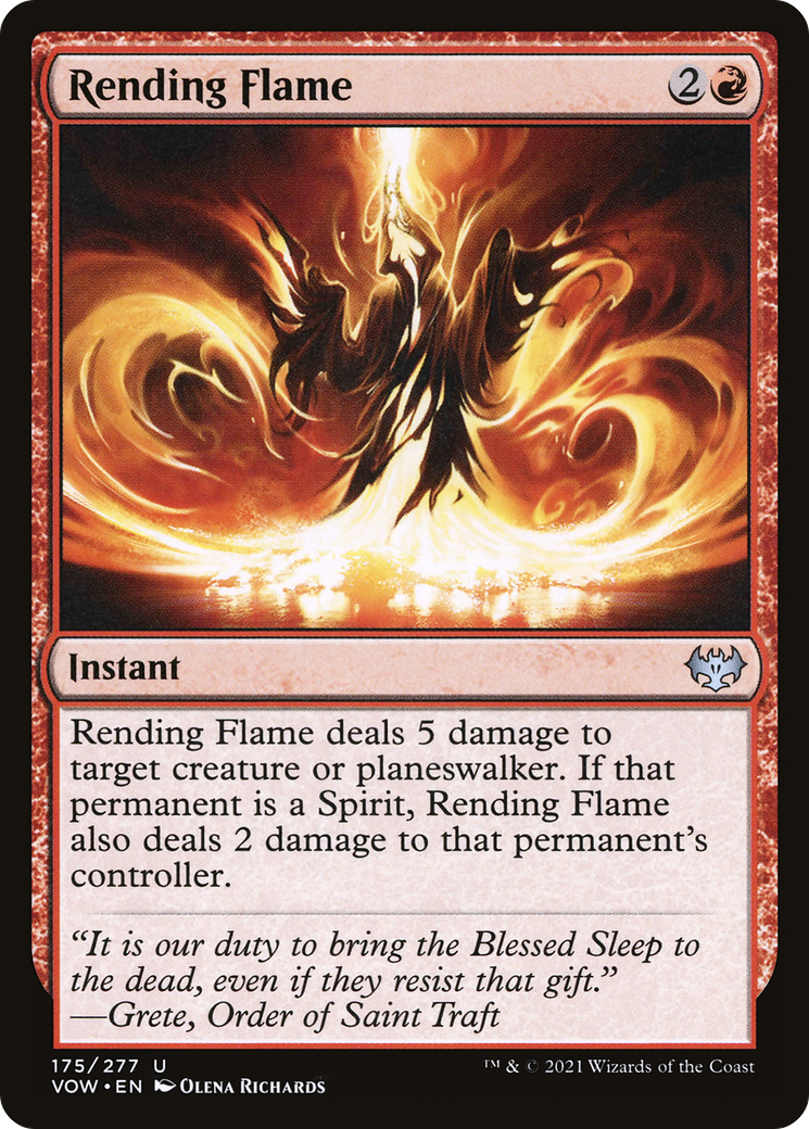 Rending Flame (175) Foil - Innistrad: Crimson Vow