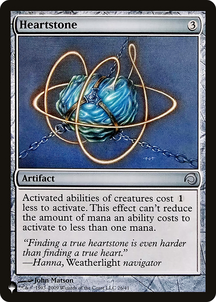 Heartstone (H09-26) - The List