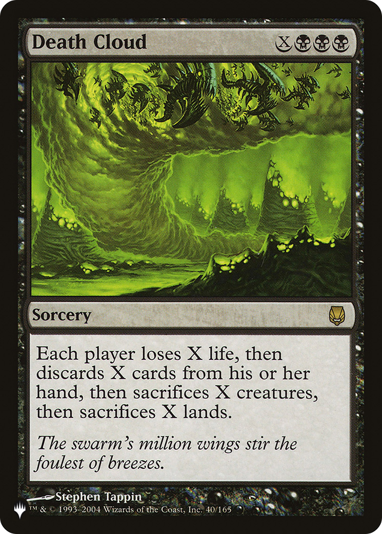 Death Cloud (DST-40) - The List