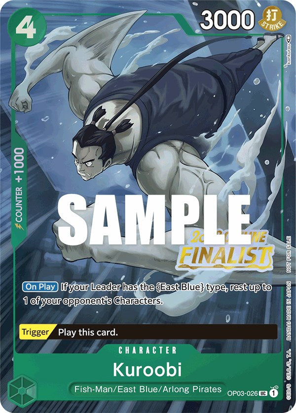 Kuroobi (Offline Regional 2023) [Finalist] [One Piece Promotion Cards] | Silver Goblin