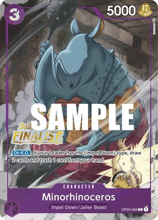 Minorhinoceros (Offline Regional 2023) [Finalist] [One Piece Promotion Cards] | Silver Goblin