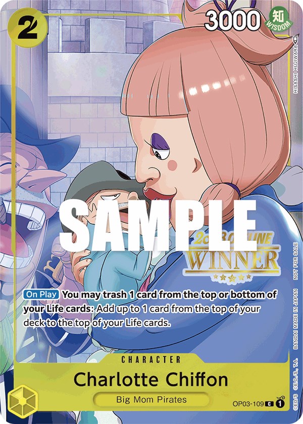 Charlotte Chiffon (Offline Regional 2023) [Winner] [One Piece Promotion Cards] | Silver Goblin