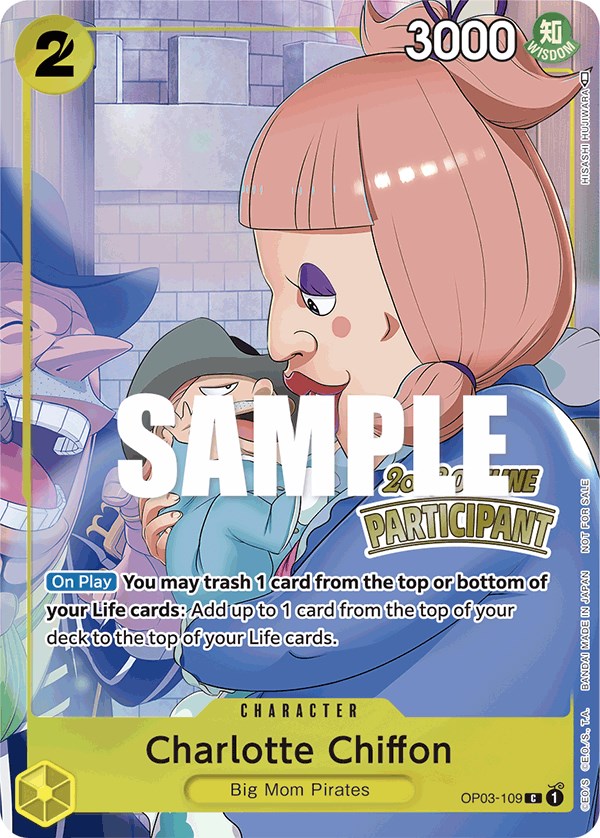 Charlotte Chiffon (Offline Regional 2023) [Participant] [One Piece Promotion Cards] | Silver Goblin