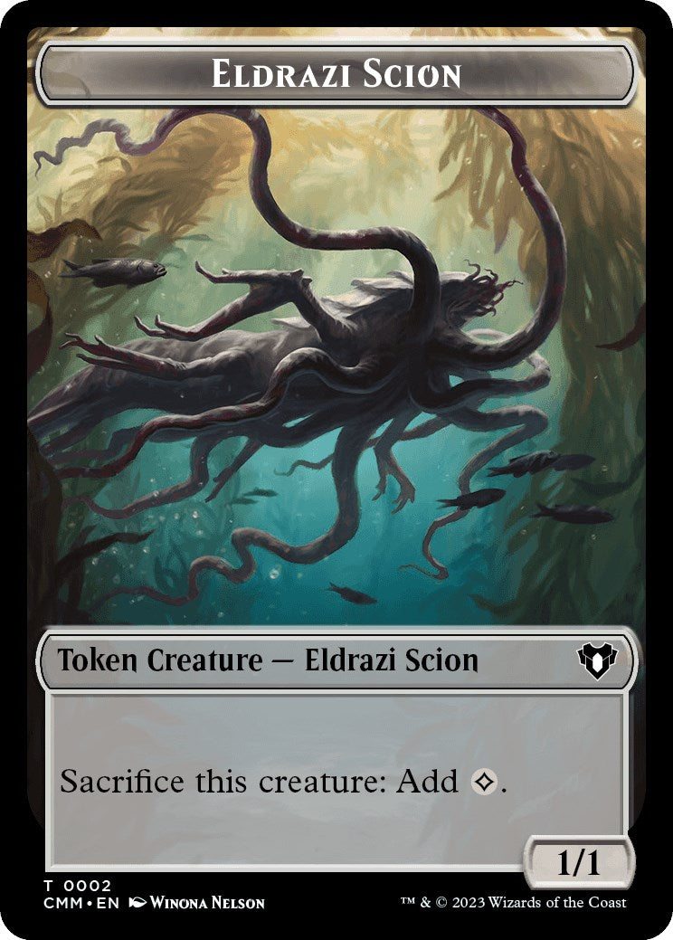 Eldrazi Scion // Construct (0041) Double-Sided Token [Commander Masters Tokens] | Silver Goblin