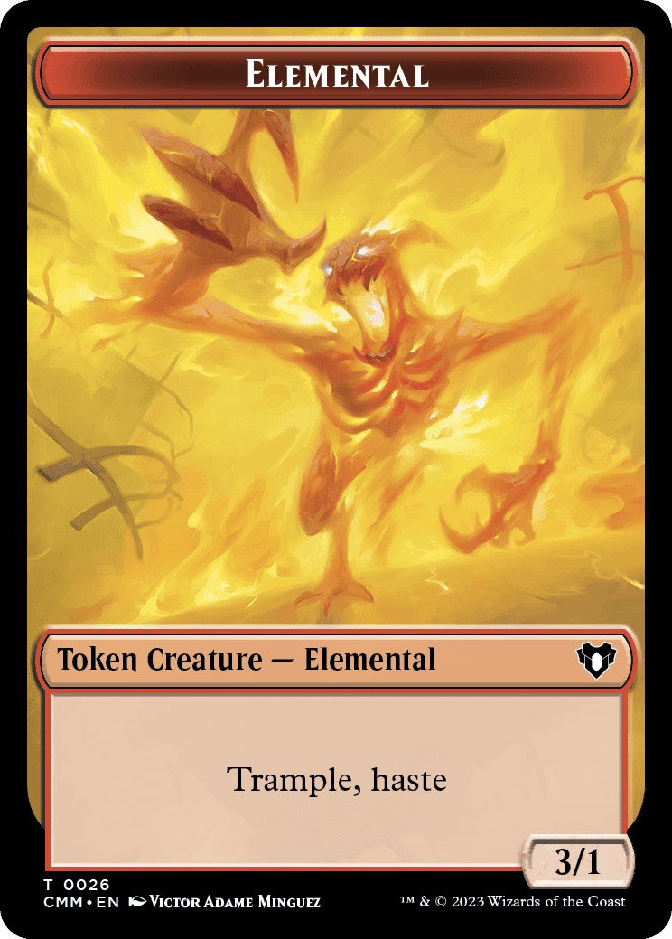 Elemental (0026) // Emblem - Teferi, Temporal Archmage Double-Sided Token [Commander Masters Tokens] | Silver Goblin