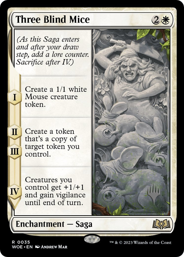 Three Blind Mice (Promo Pack) [Wilds of Eldraine Promos] | Silver Goblin