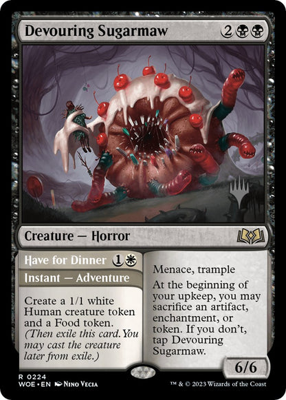 Devouring Sugarmaw // Have for Dinner (224p) - Wilds of Eldraine Promos