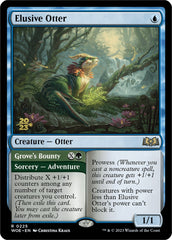 Elusive Otter // Grove's Bounty [Wilds of Eldraine Prerelease Promos] | Silver Goblin