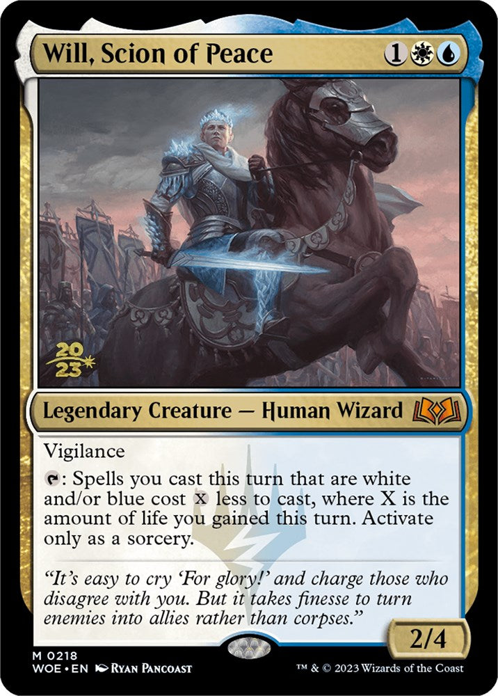 Will, Scion of Peace [Wilds of Eldraine Prerelease Promos] | Silver Goblin