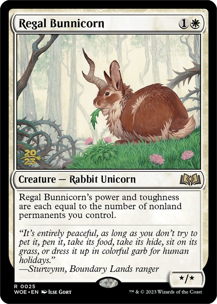 Regal Bunnicorn [Wilds of Eldraine Prerelease Promos] | Silver Goblin