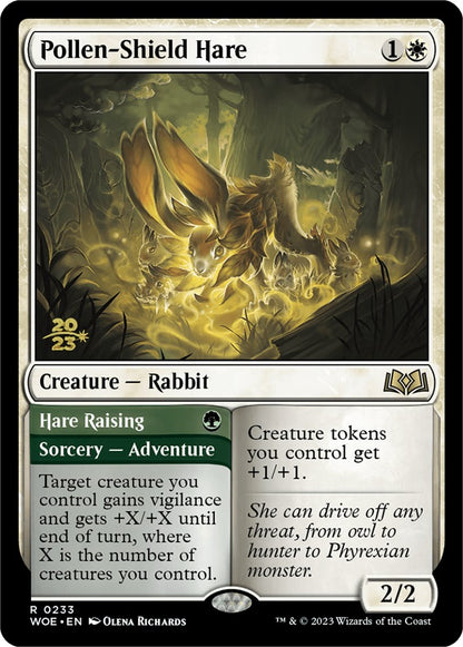 Pollen-Shield Hare (233) Foil - Wilds of Eldraine Promos